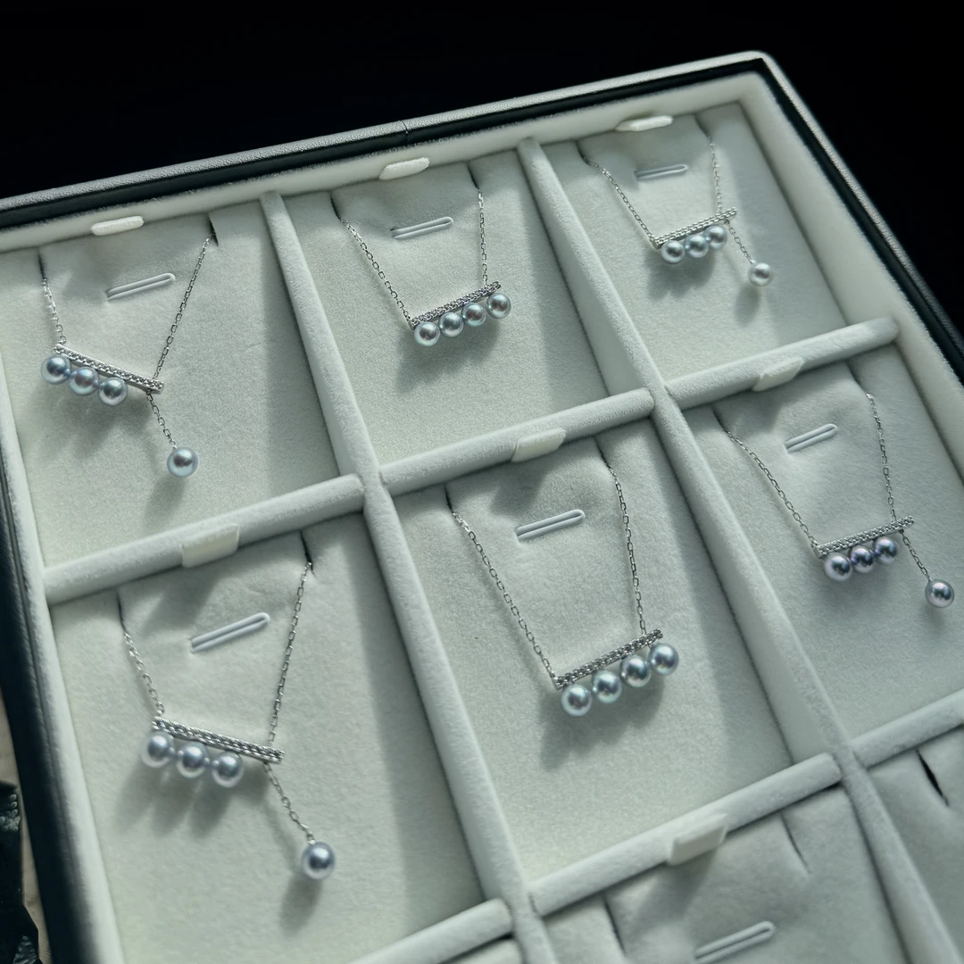 E183【真珠佳人】S925银真多麻平衡木珍珠吊坠5-7mm（多样性发1）