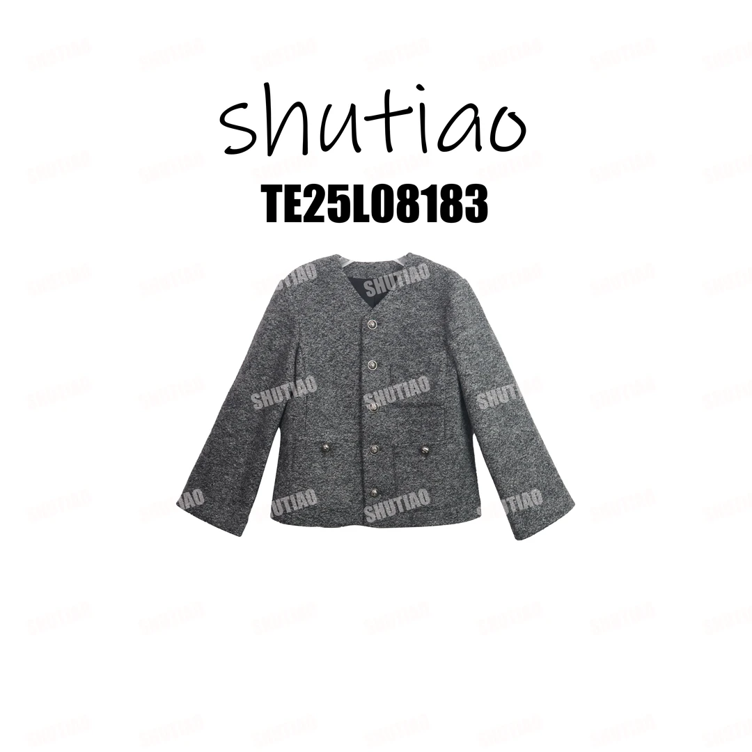 【SHUTIAO】2025冬季：新款小众设计款外套TE25L08183