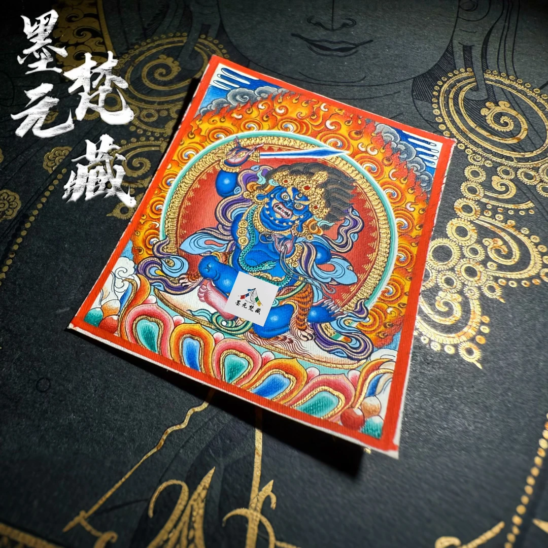 【独版不画第二张】神笔画师尕藏才让—热贡纯手绘唐卡不动明王