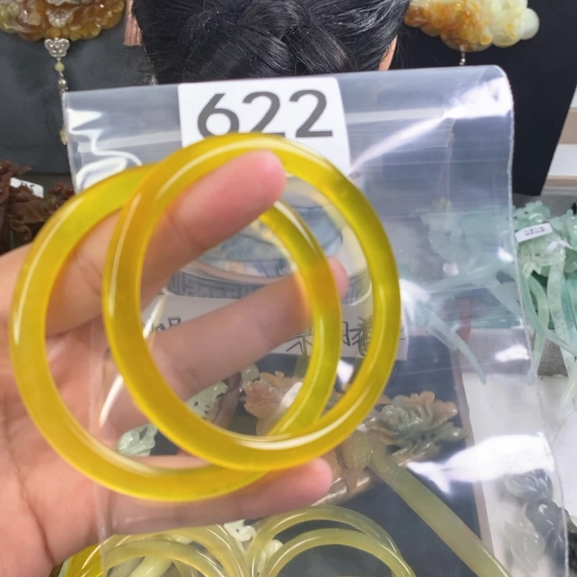【闪购商品】岫玉发饰未镶嵌开*?