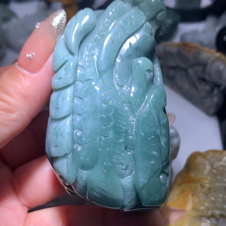 翡翠未镶嵌颈饰保真天然A货翡翠