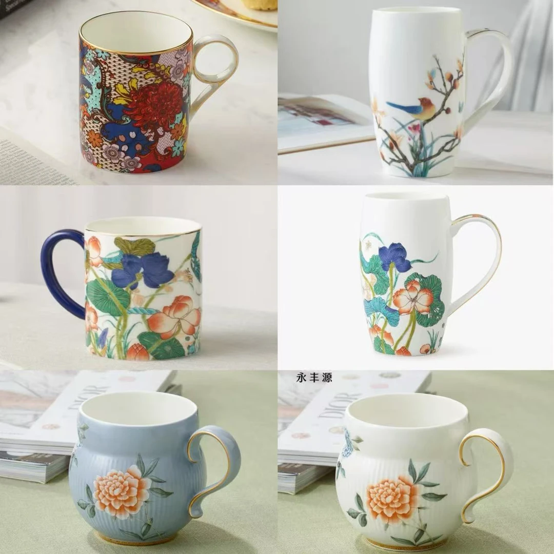 永丰源繁花似锦/幸福和鸣350ML600ML/幸福春天600ml马克杯