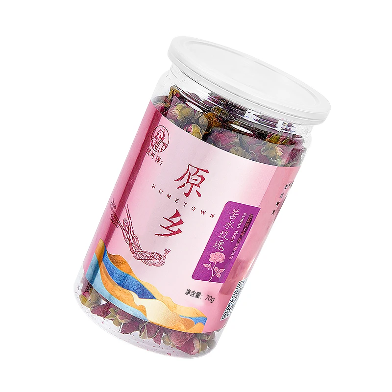 苦水玫瑰花干茶玫瑰花蕾花草茶瓶装玫瑰花干泡茶