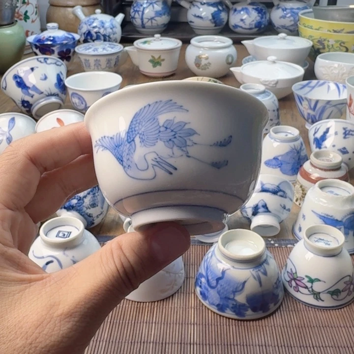 青花瓷器杯子茶具