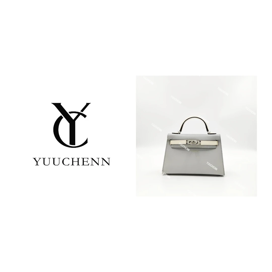 YUUCHENN【半手工定制】19cm原创设计高定真皮包 HH2733