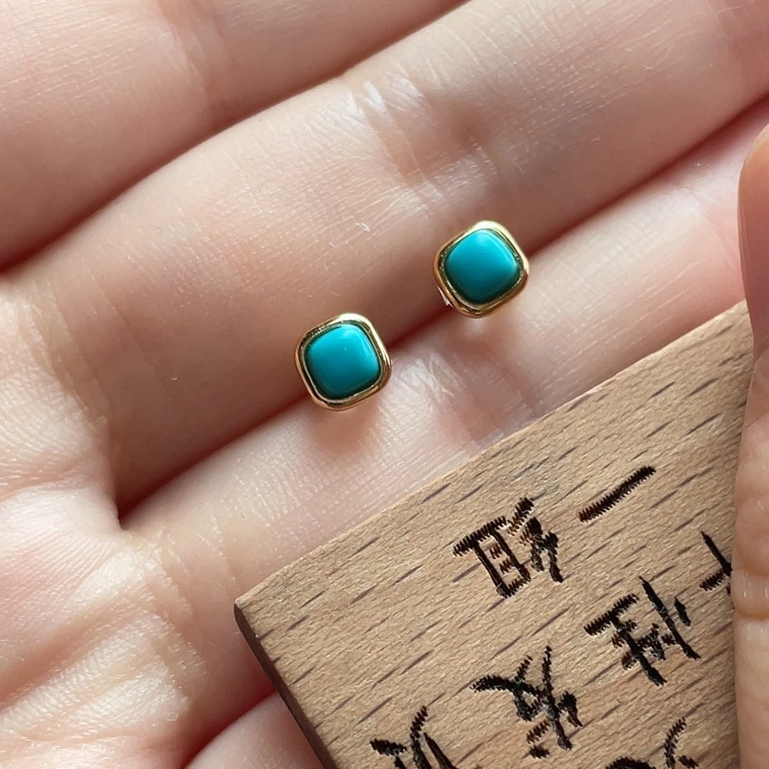 绿松石银S925镶嵌颈饰