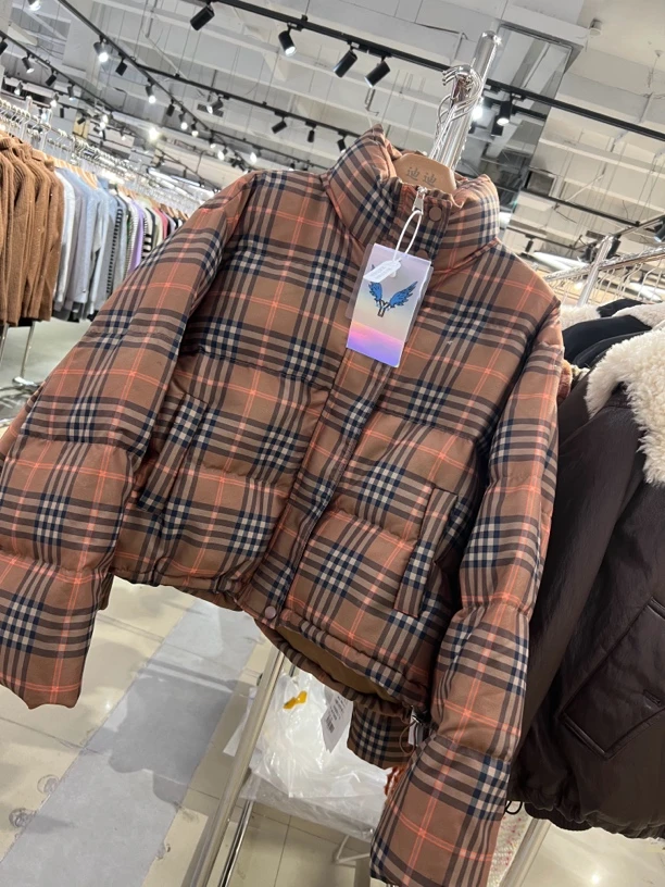 格子外套冬季加厚时尚保暖休闲