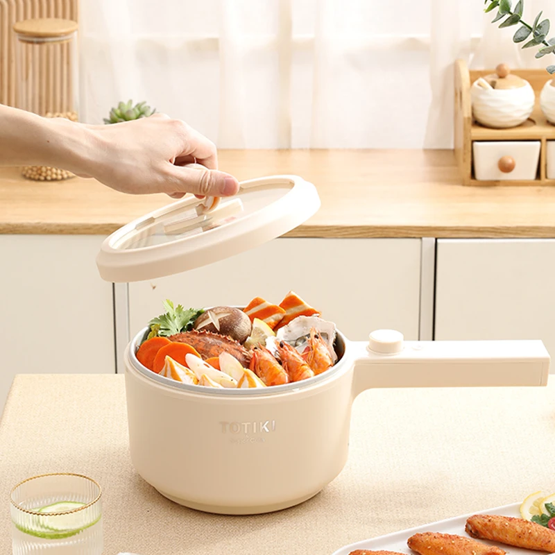 TOTIKI/拓几家用2L电煮锅大容量煎炸煮不粘插电宿舍多功能一体锅