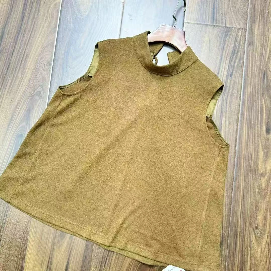 Y87-165新款百搭休闲短款毛呢马甲