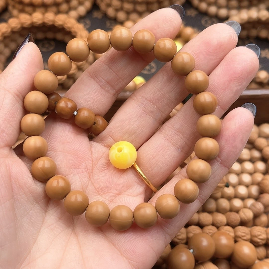 手串猴头核桃沐*光珠正圆9.6
