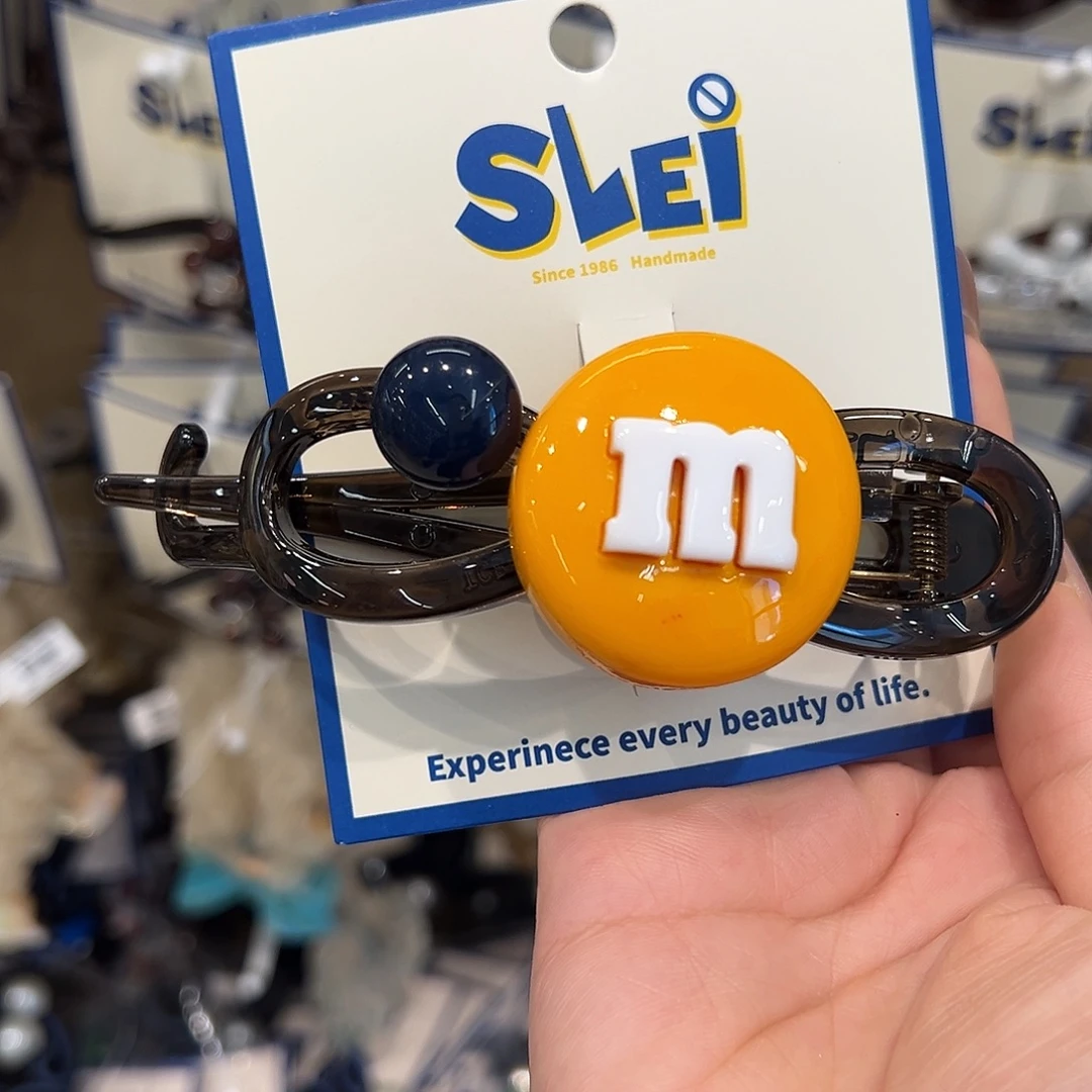 无非金属黄色m豆扭扭夹