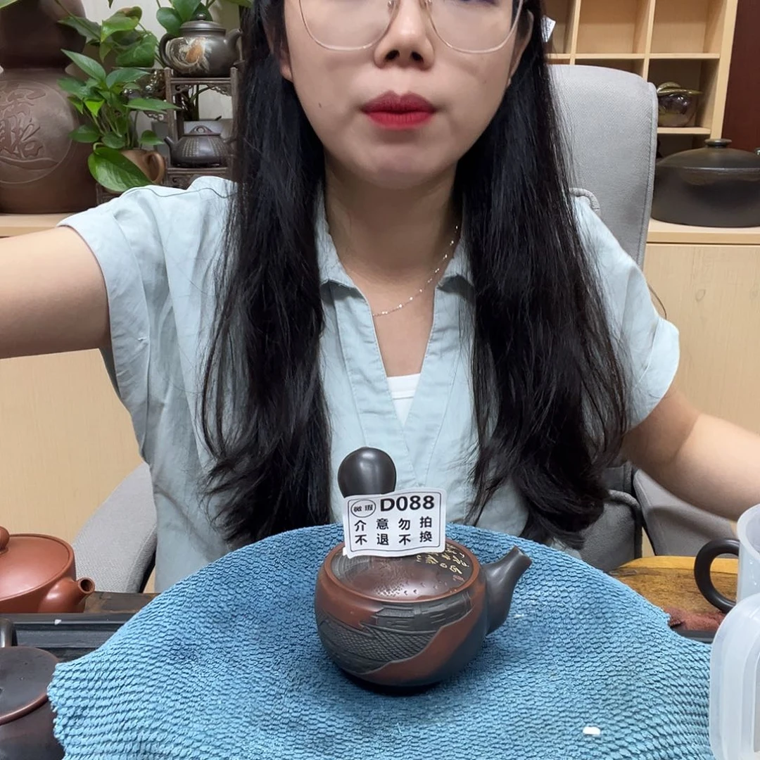 壶088老韩坭兴陶（0.0）微瑕侧把元宝