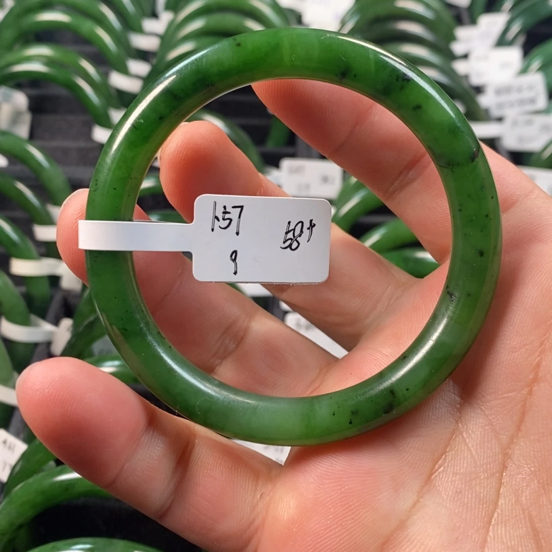 和田玉（碧玉）未镶嵌手镯58