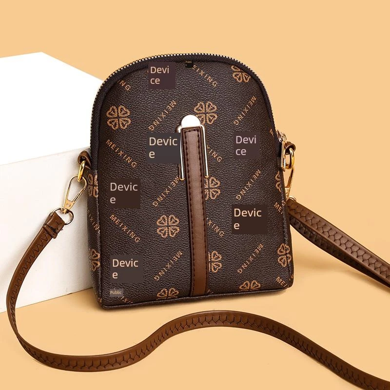 双层手机包，可调单肩防刮伤手机包，斜向多功能休闲时尚小肩包，