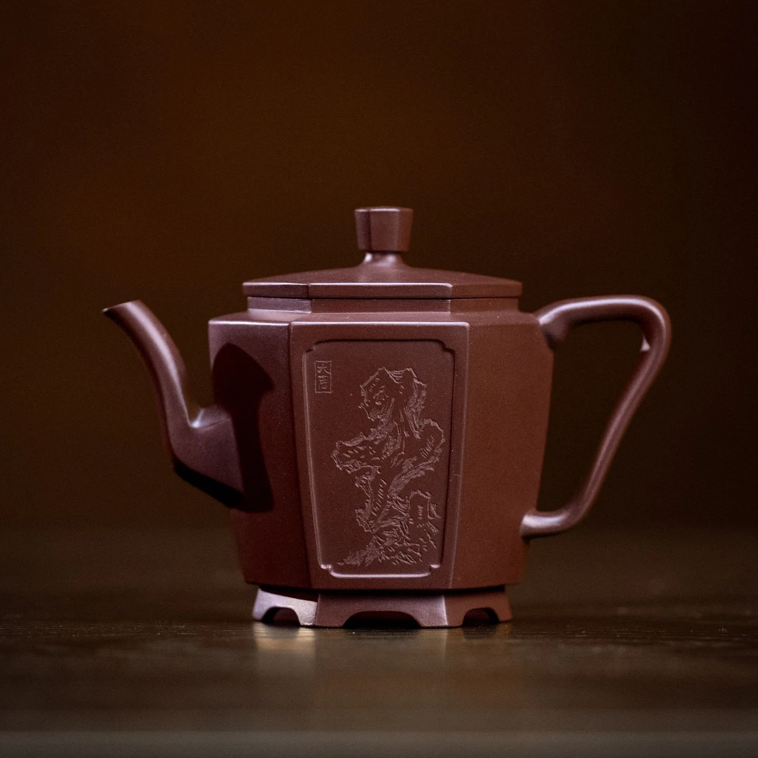 葛军陶坊《宫廷六方》紫砂壶