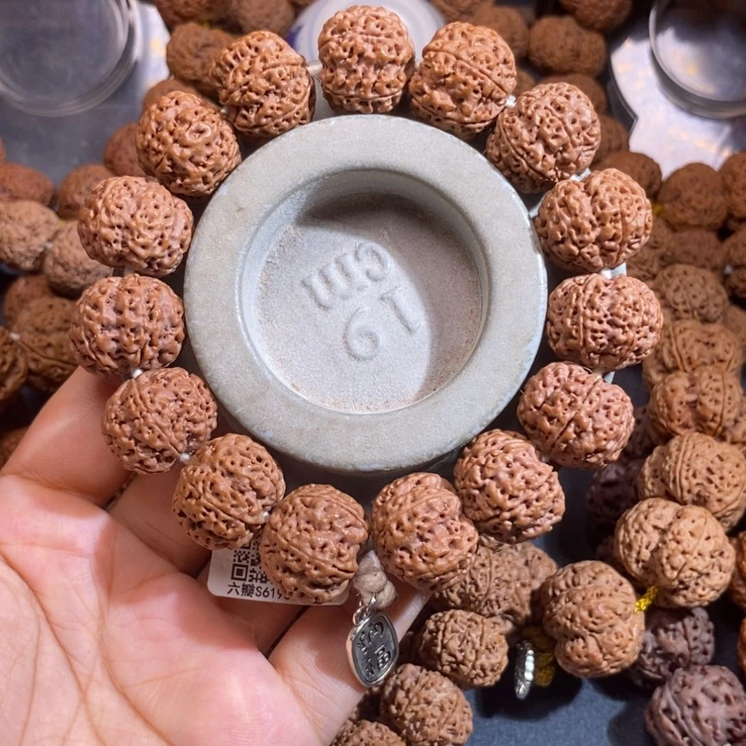 南***～金刚菩提手串六瓣招财针孔19mm