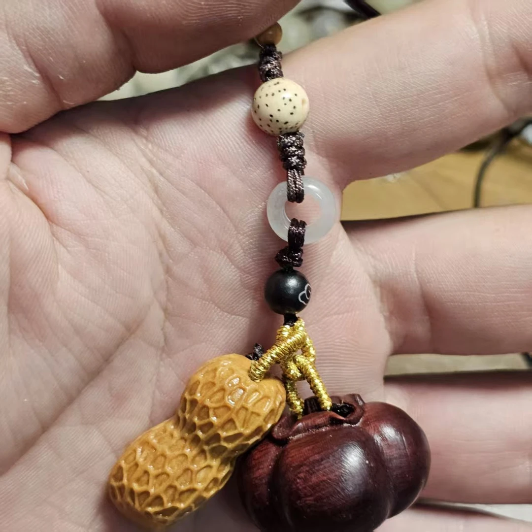 好事花生  柿柿如意手机挂件