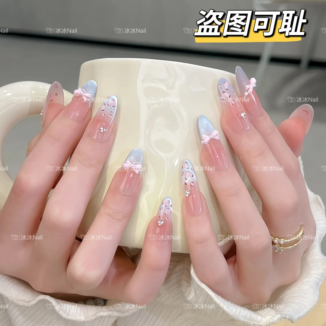 【海盐小豹】春季新品纯手工穿戴甲可拆卸十片装