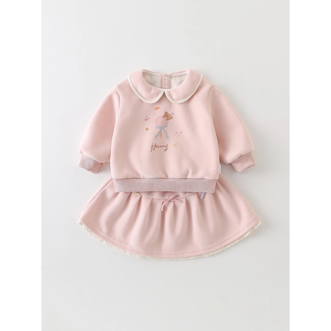 FAVMARTHA婴儿春夏套装女宝宝夏季上衣分体半身裙两件套幼儿初早