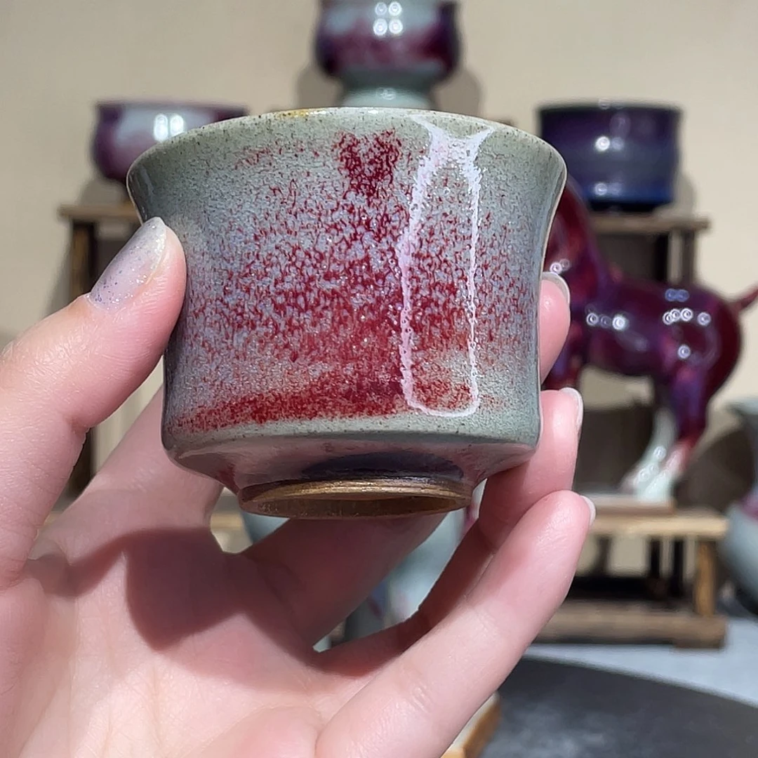 其他传统煤烧钧瓷摆件精品传统煤烧钧瓷微瑕疵不退换