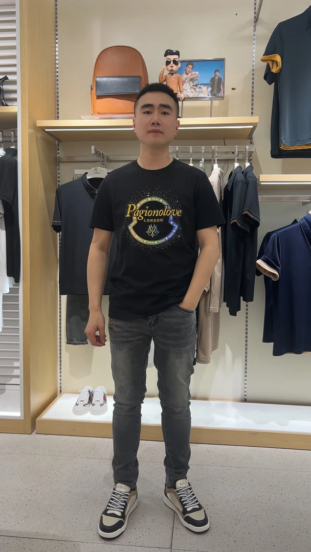 实体店好品质专柜男士短袖体恤