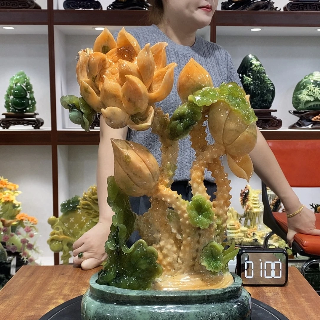 有***A玉山水摆件 玄关摆件