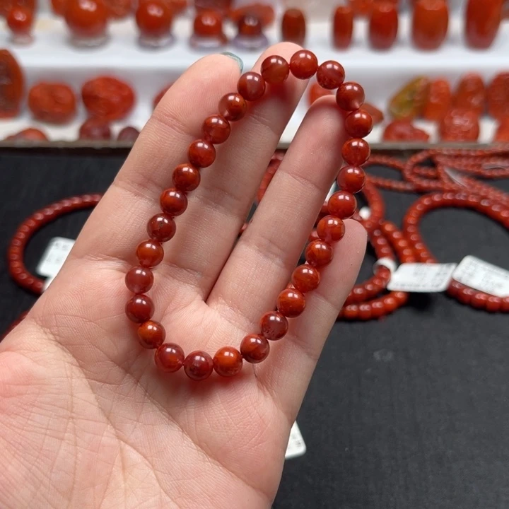 未镶嵌手串南红玛瑙