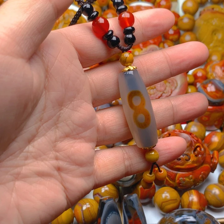 玛瑙/玉髓未镶嵌吊坠