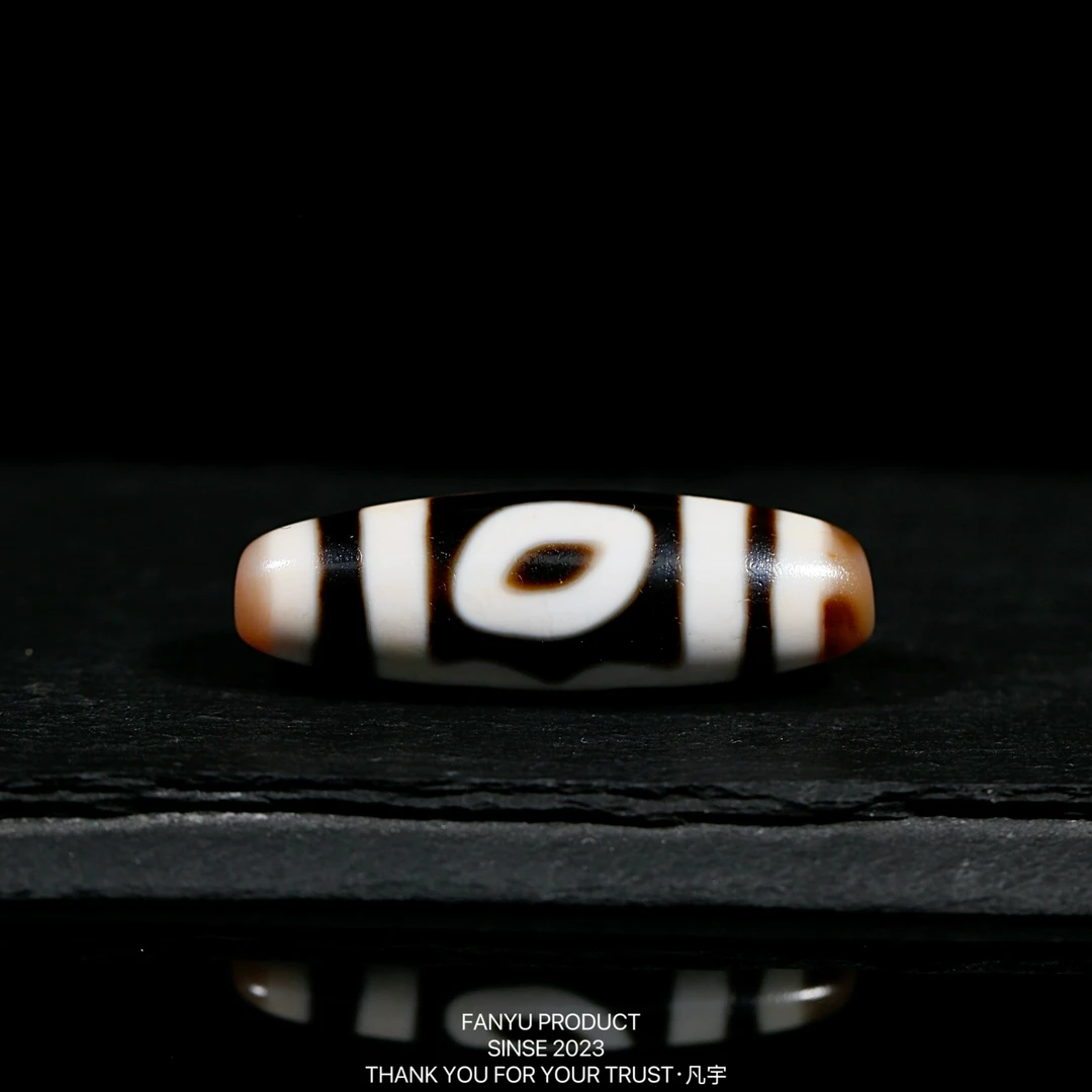 凡宇出品·台珠行运任晓潘臻品满砂宝盖三眼天珠锁骨链男女款轻奢