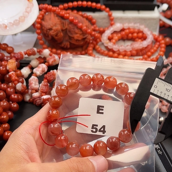 南红玛瑙未镶嵌多样性发货默认微瑕称重10mm