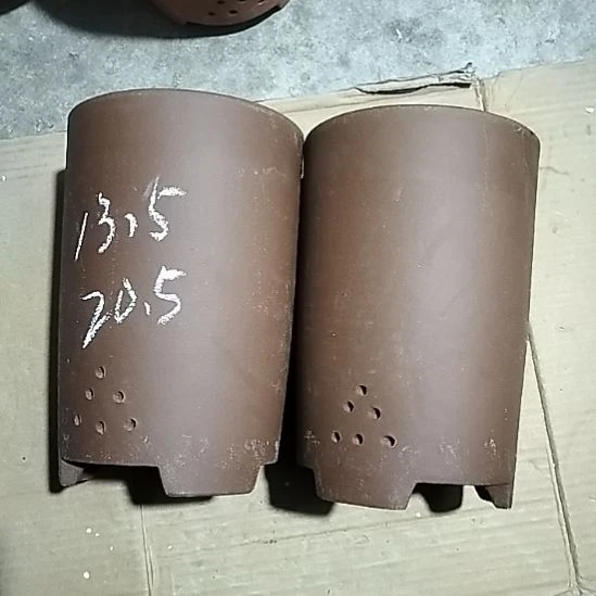 紫砂大笔筒两个微瑕