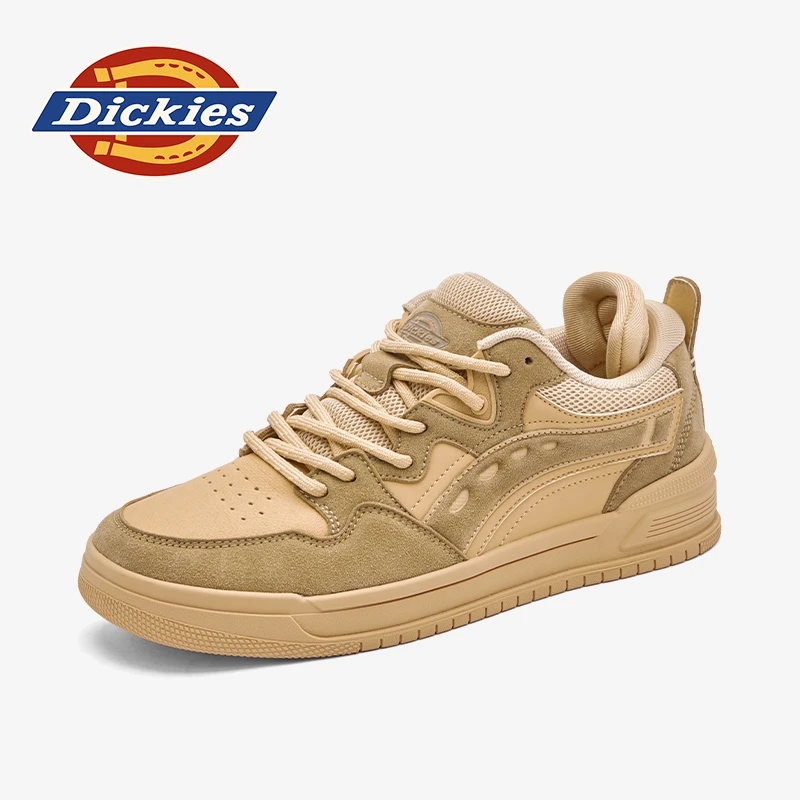 Dickies秋季运动鞋男鞋子2025新款休闲板鞋男复古平底潮鞋网布鞋