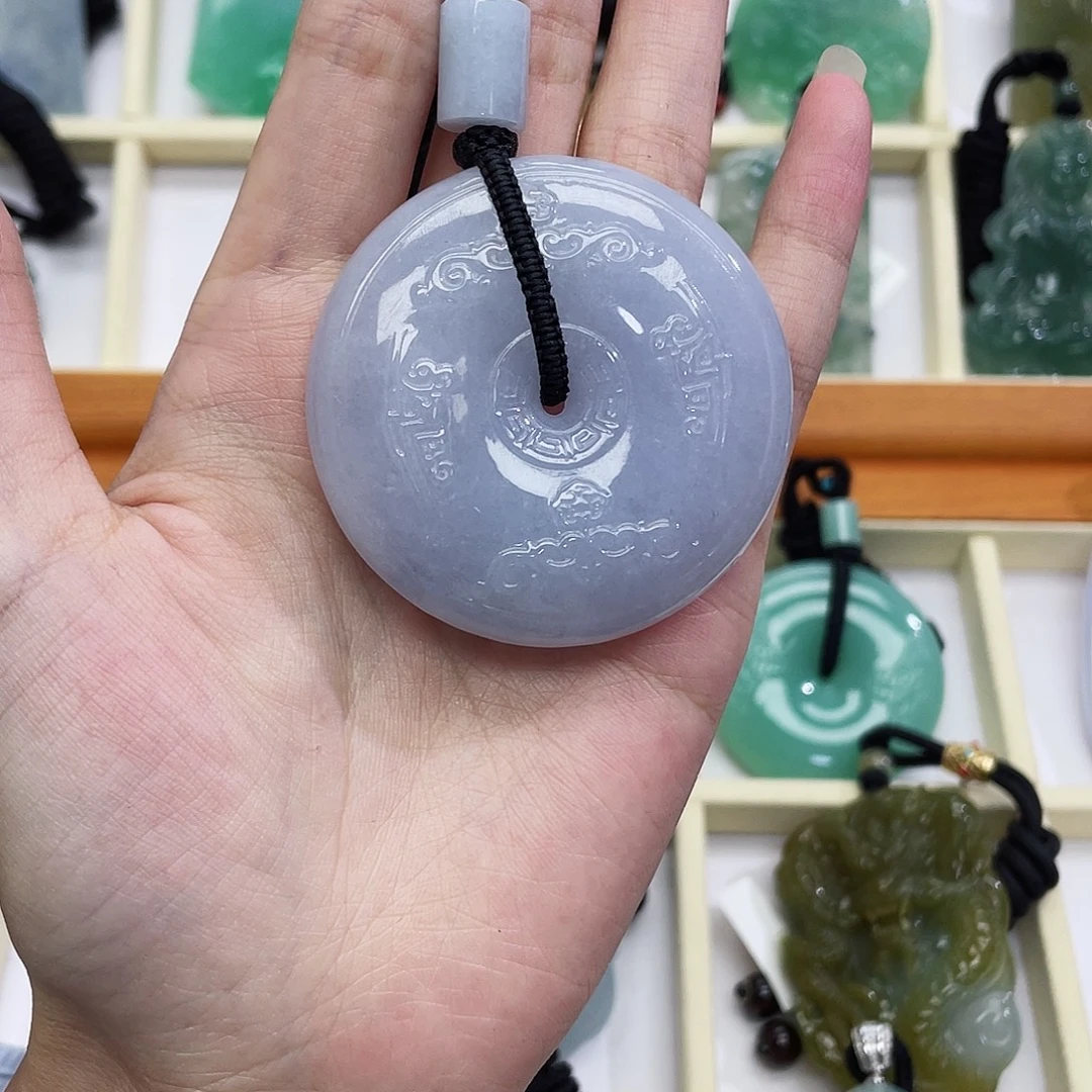 @***宝未镶嵌挂件翡翠天然缅甸翡翠A货平安扣