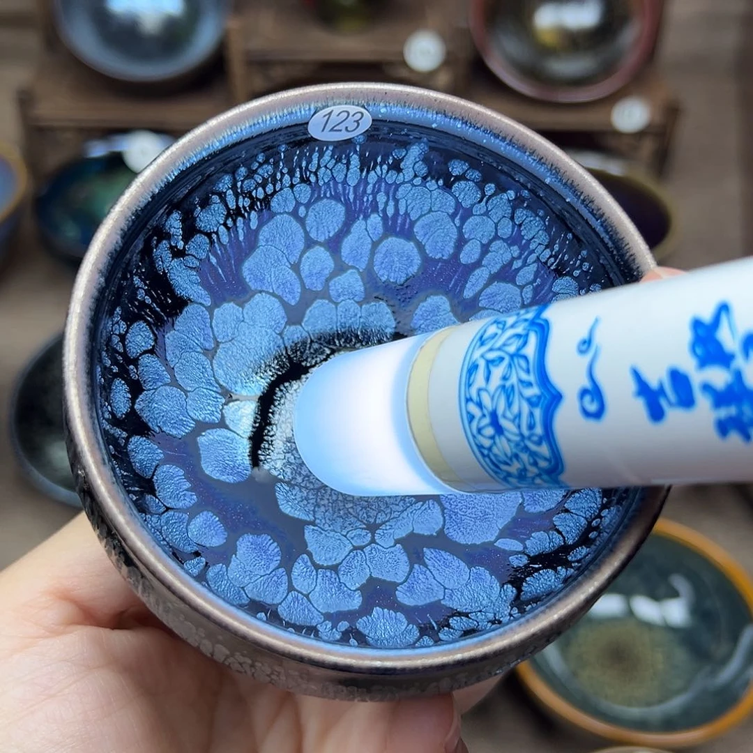 茶盏牡丹花建盏主人杯