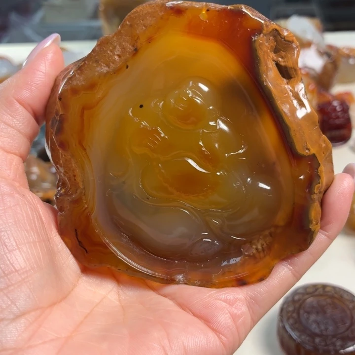 玛瑙/玉髓未镶嵌吊坠(不含链)