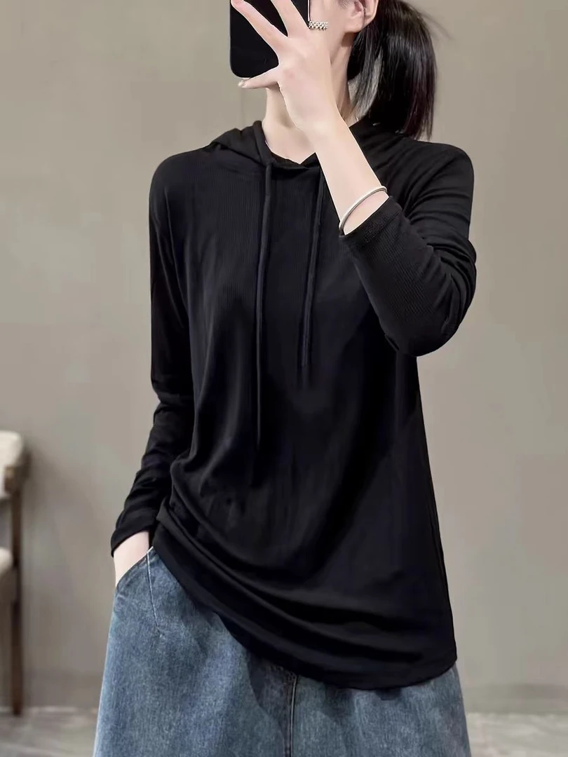 【165斤内专属】抽绳长袖帽衫