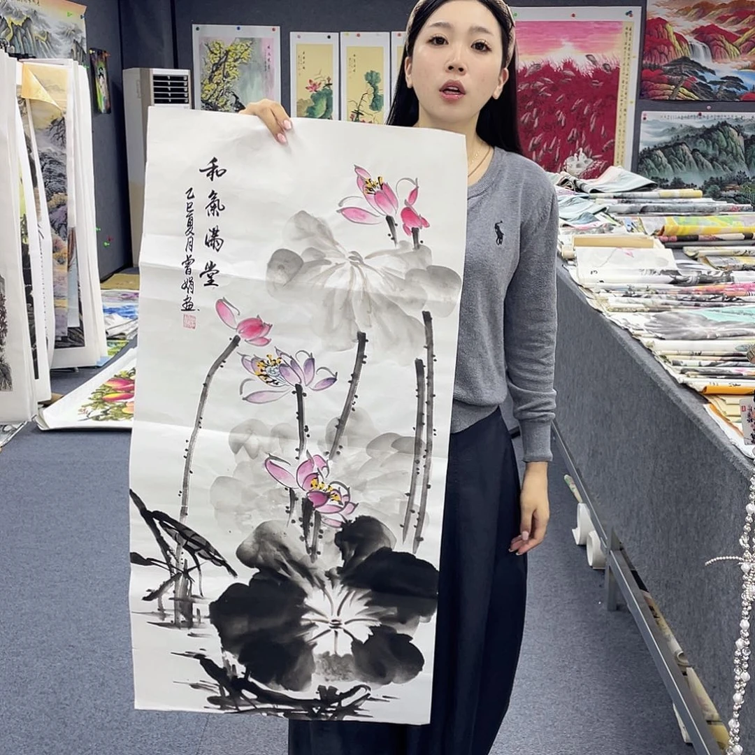 国画作品小姐姐放漏…