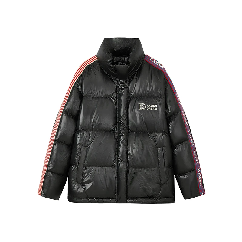 【女乔专属】美式撞色织带羽绒服时尚宽松加厚外套女X10AYS8764