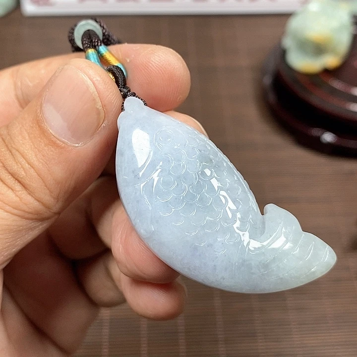 颈饰未镶嵌翡翠天然翡翠玉A货配证书