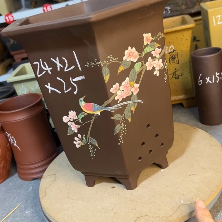 紫砂花盆紫砂花盆