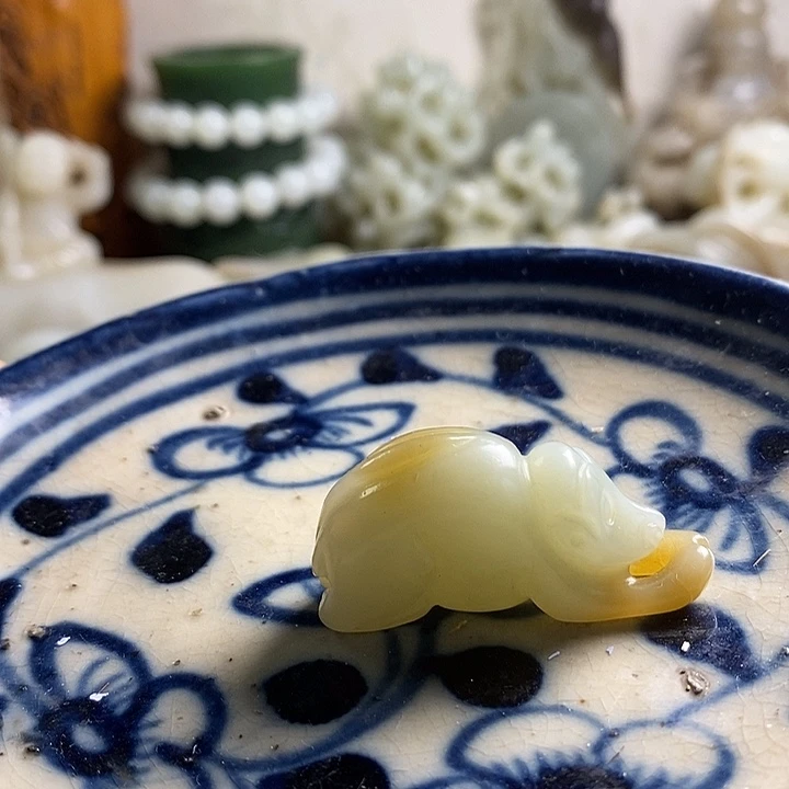 瓷片工艺品瓷盘内挂坠