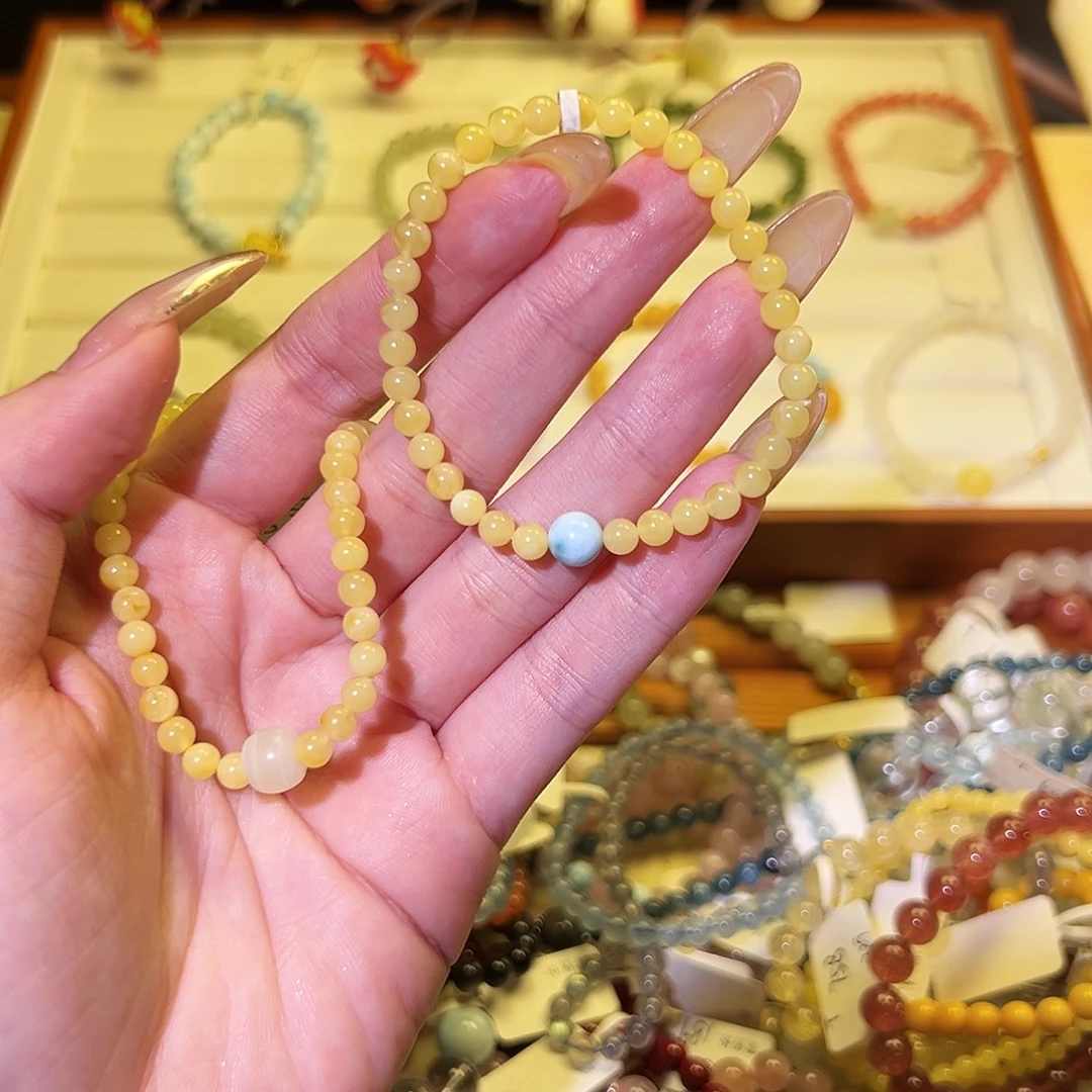 烟晶手链银S925镶嵌T蜡860