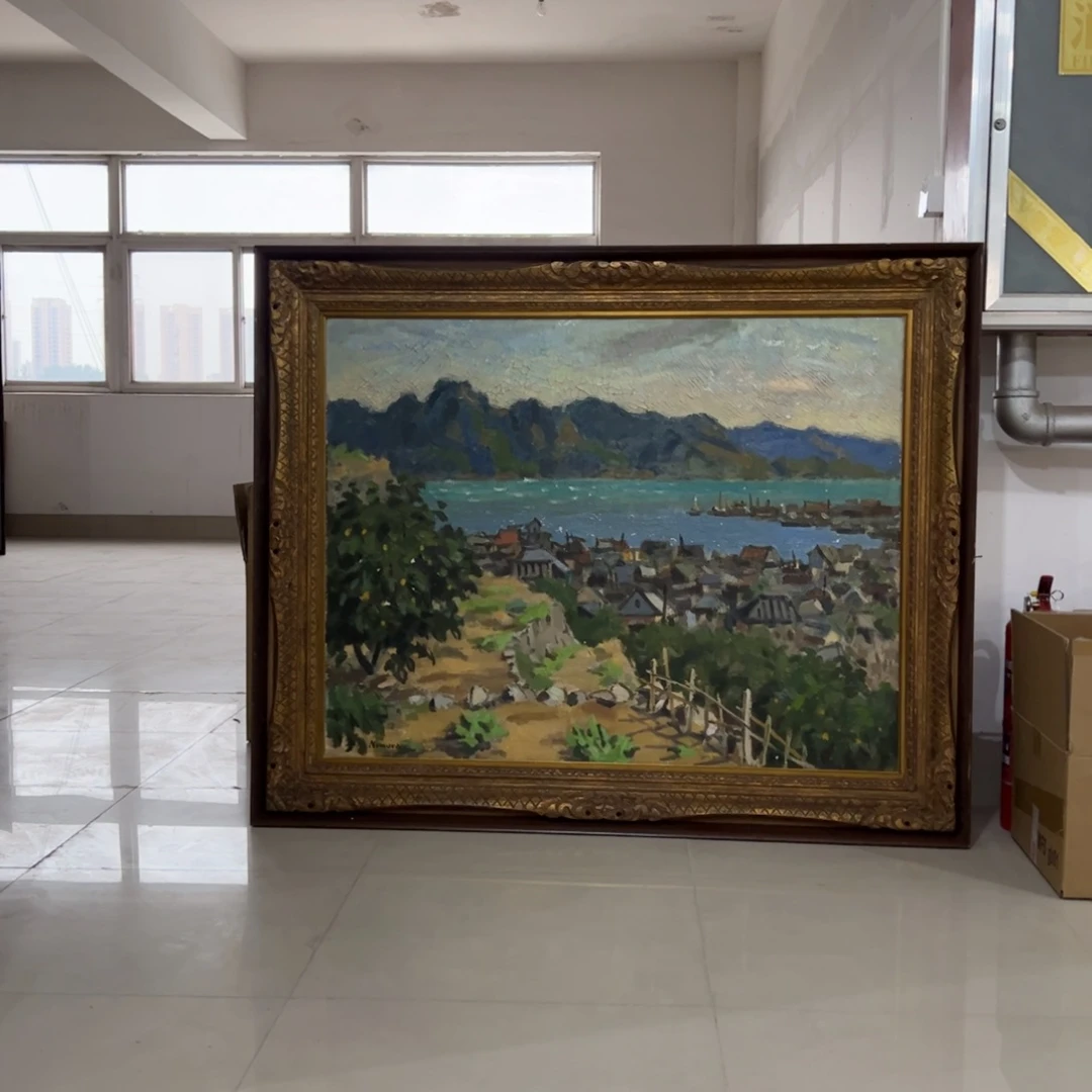 绘画D**e屏风框画茶空间设计
