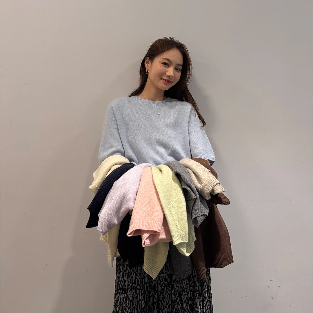 KEEP KAPU靠谱【闪闪惹人爱】羊毛羊绒亮丝9色百搭针织衫KP253420