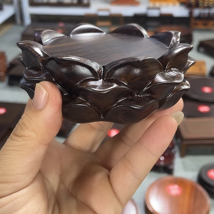 红木底座工艺品紫砂红木底座工艺品8公分
