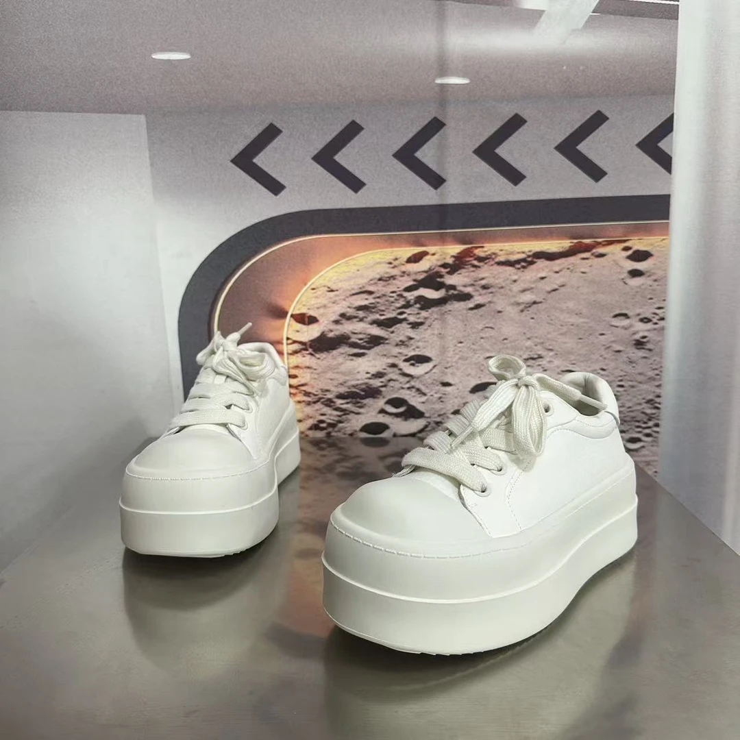 9727-2春夏新款2025圆头系带韩版简约休闲板鞋潮流百搭ins