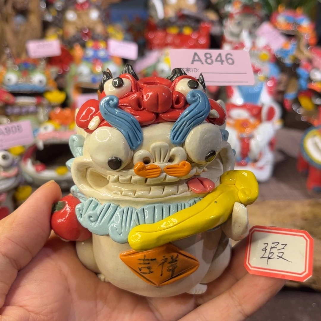 泥塑纯手工茶宠摆件