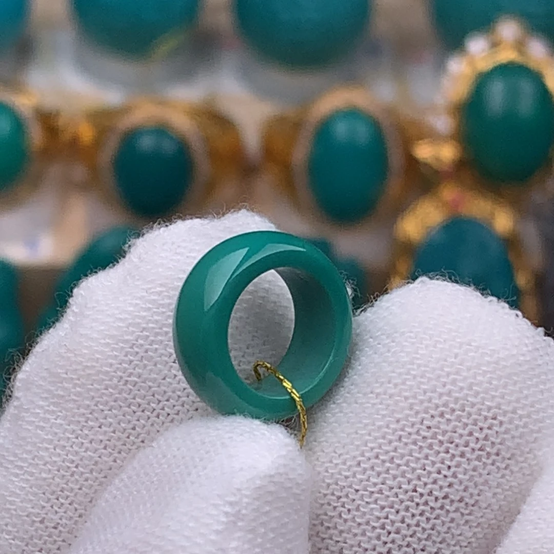 未镶嵌绿松石珠宝奇石8mm