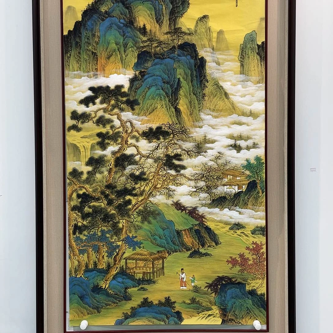 国画凌行志手绘作品