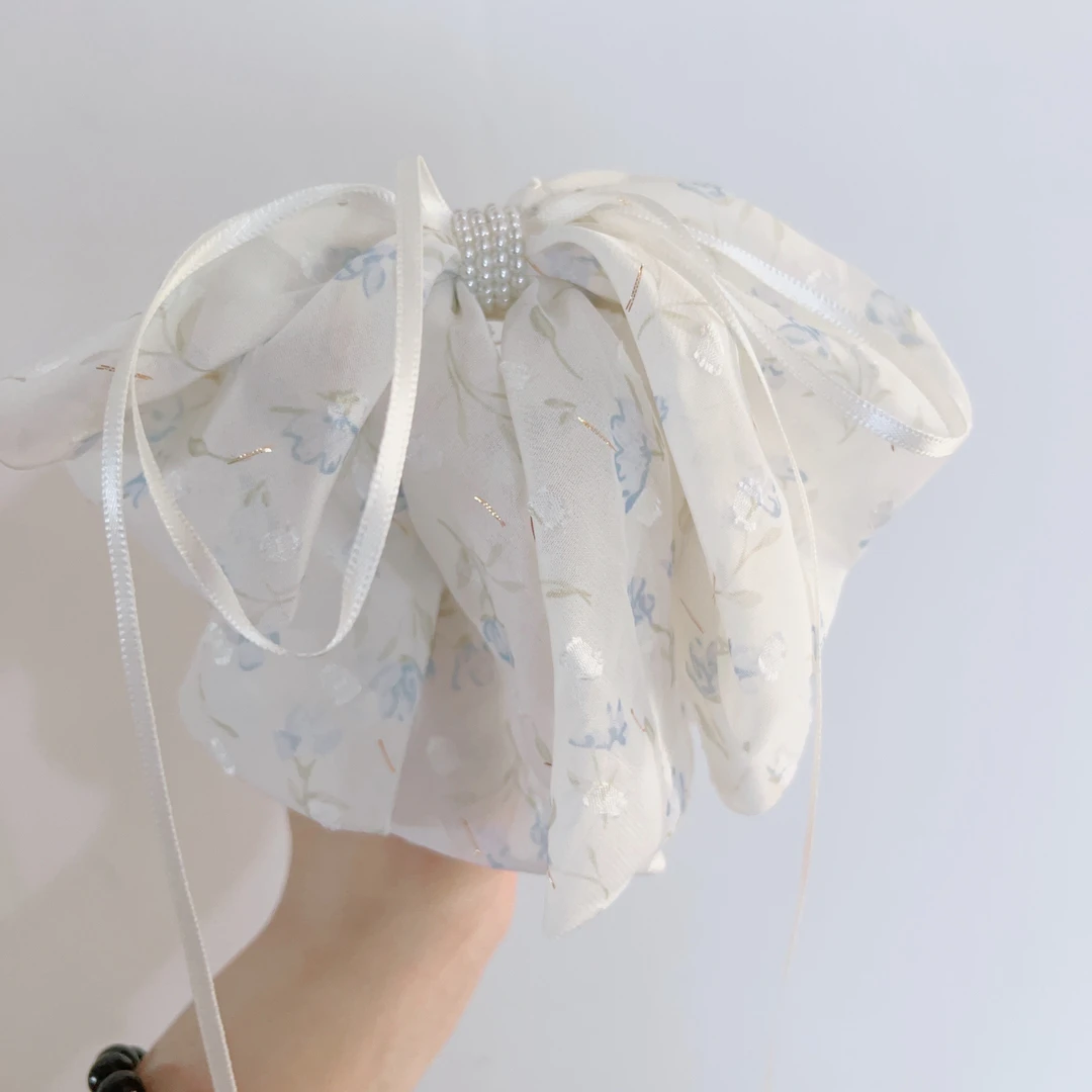 高马尾抓夹女高级感新款后脑勺发夹法式气质半扎发蝴蝶结头饰2435